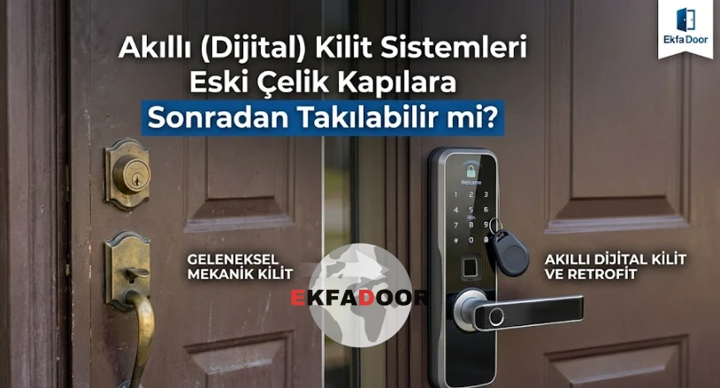 Akıllı (Dijital) Kilit Sistemleri Eski Çelik Kapılara Sonradan Takılabilir mi?