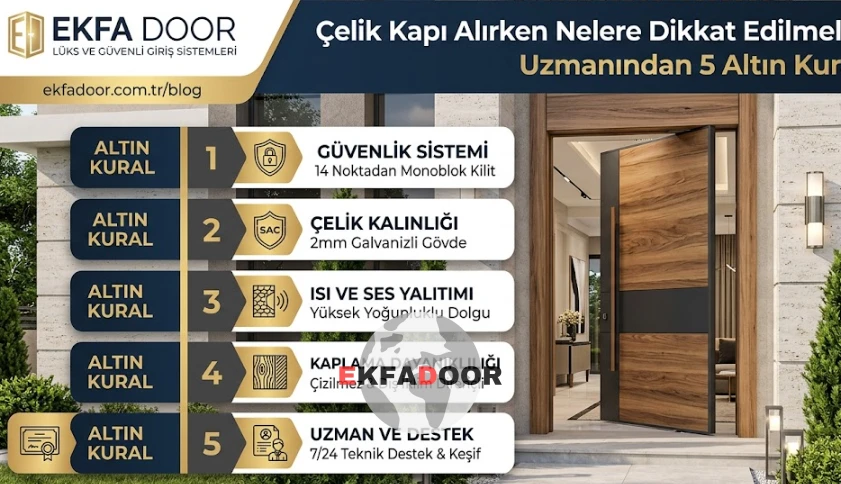 Çelik Kapı Alırken Nelere Dikkat Edilmeli? Uzmanından 5 Altın Kural