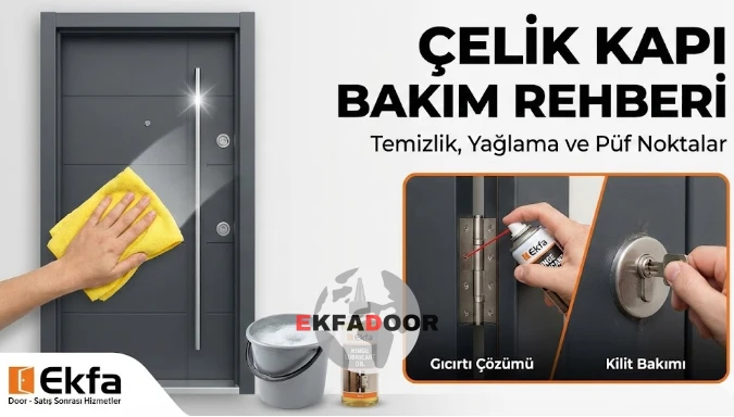 Çelik Kapı Bakımı ve Temizliği: Ömrünü 2 Katına Çıkarın