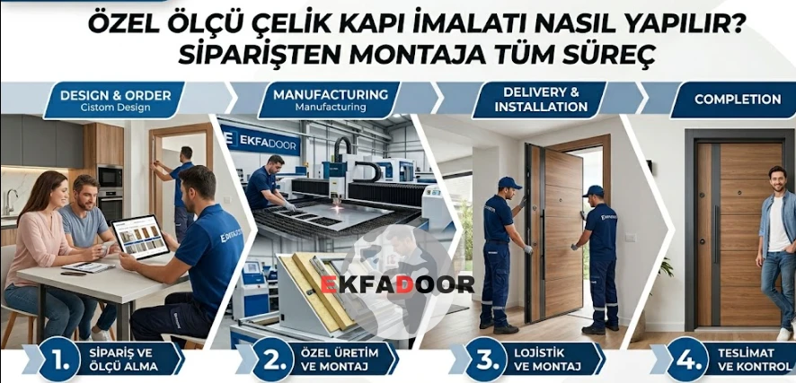 Özel Ölçü Çelik Kapı İmalatı Nasıl Yapılır? Siparişten Montaja Tüm Süreç