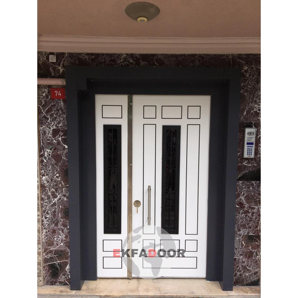 Dış İklim Kompozit ve Compact Lamine Çelik Kapılar KC-0035 Detay Görünümü 2