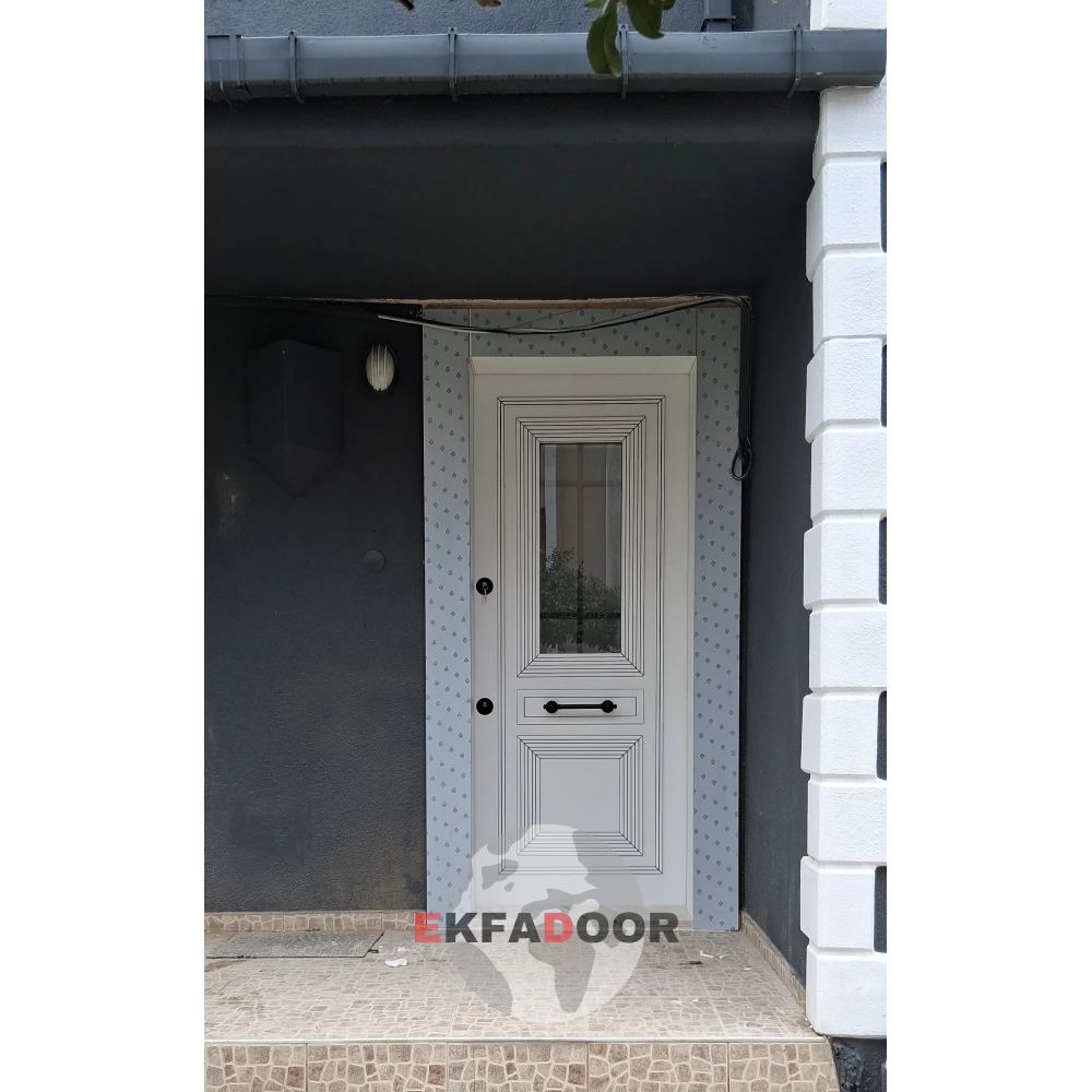 Dış İklim Kompozit ve Compact Lamine Çelik Kapılar KC-0049 Detay Görünümü 2