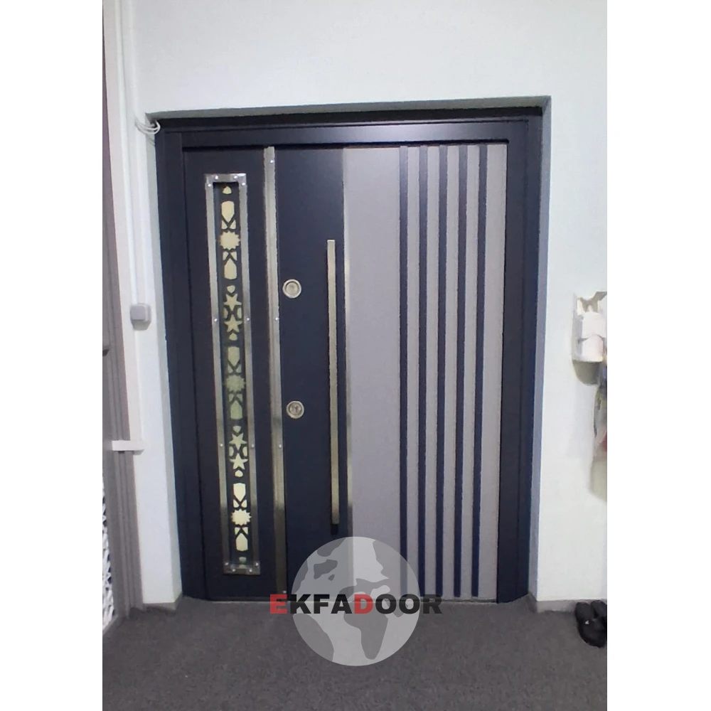 Dış İklim Kompozit ve Compact Lamine Çelik Kapılar KC-0052 Detay Görünümü 2